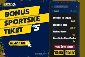 Zabava kreće od 15:30, AdmiralBet bonus tiket, golovi tokom popodneva vode do dobitka!